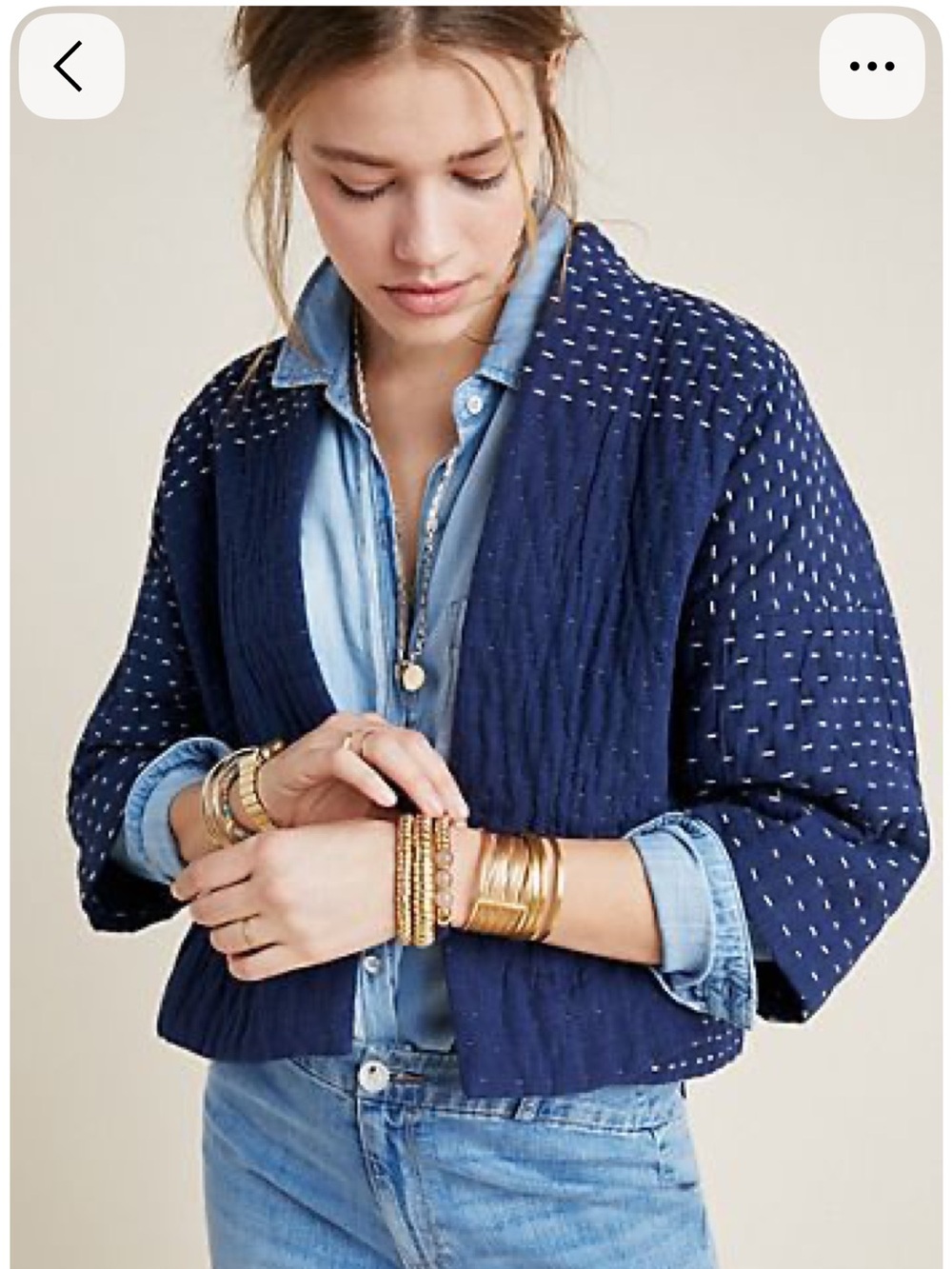 Anthropologie NEERU KUMAR BLANKET KANTHA JACKET NWT M